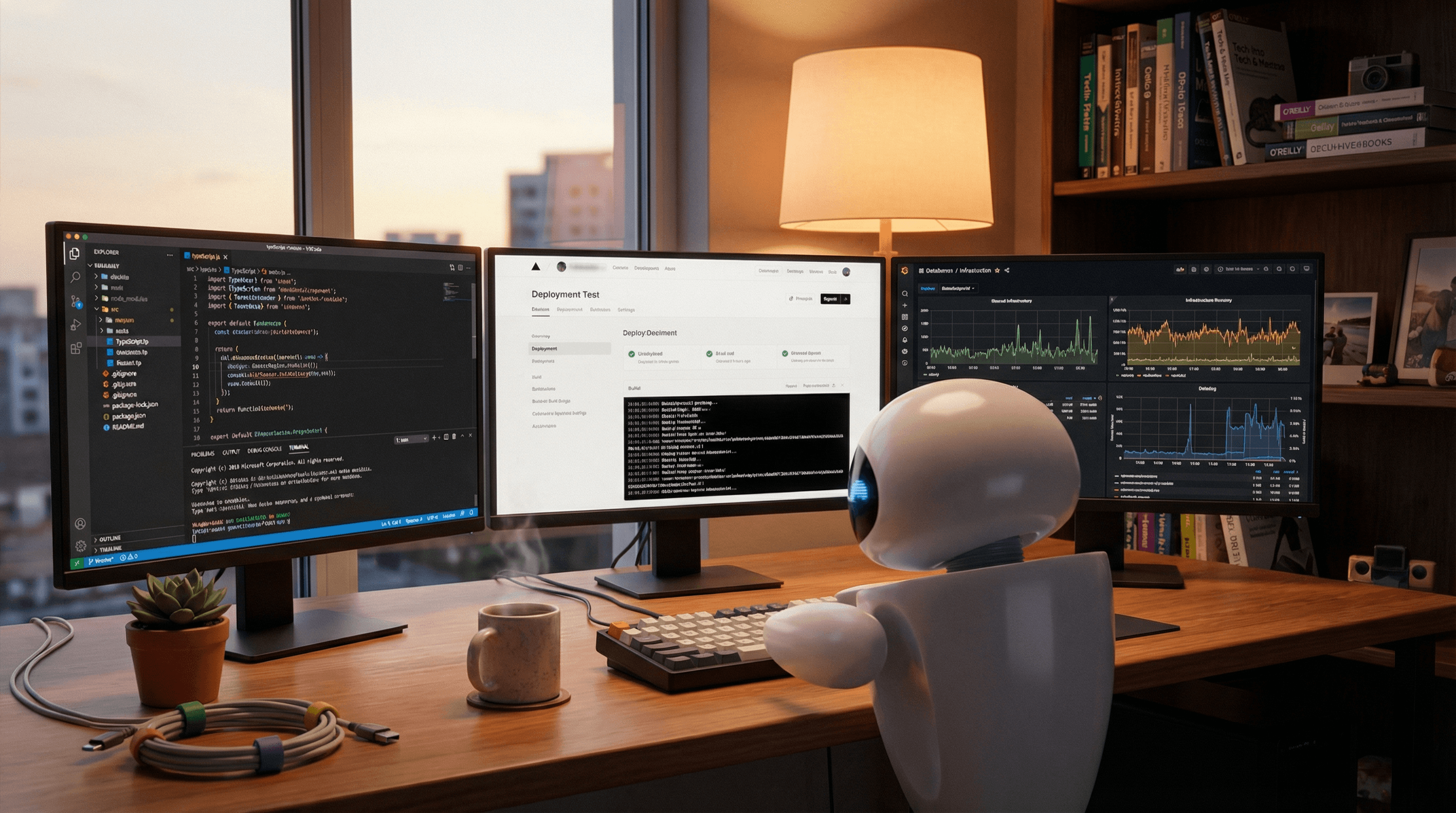 Doctor Agent monitoring infrastructure at its workstation